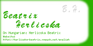 beatrix herlicska business card